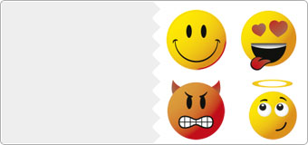 Autocollants smiley